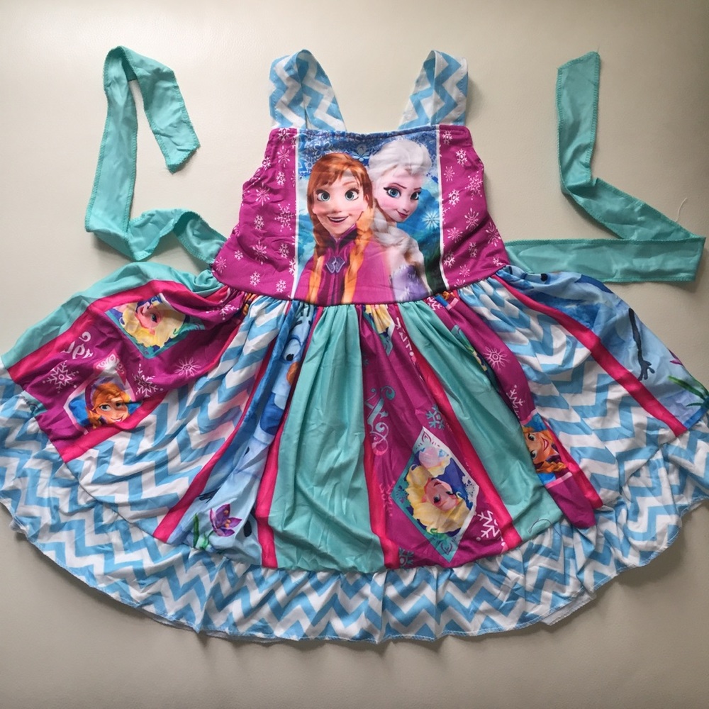 Frozen Elsa Anna Cute Twirl Dress - Picture 2 of 7